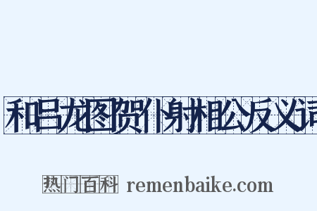 和吕龙图贺仆射相公反义词是什么意思的图片